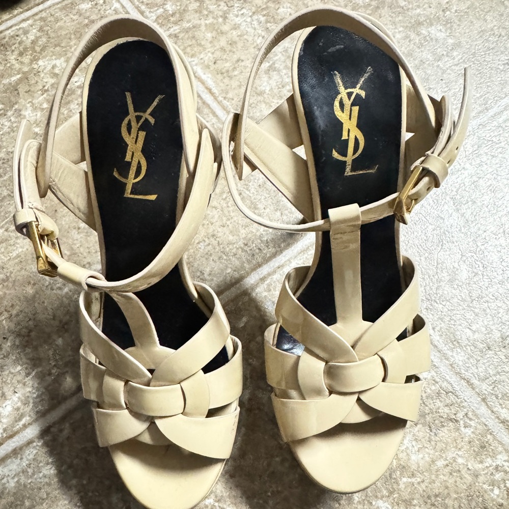 Yves Saint Laurent Women's Beige Sandals